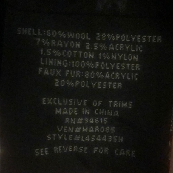 Black wool duffel toggle coat - Picture 8 of 8